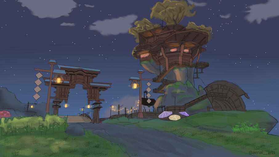 Wangshuu Inn from Genshin Impact
